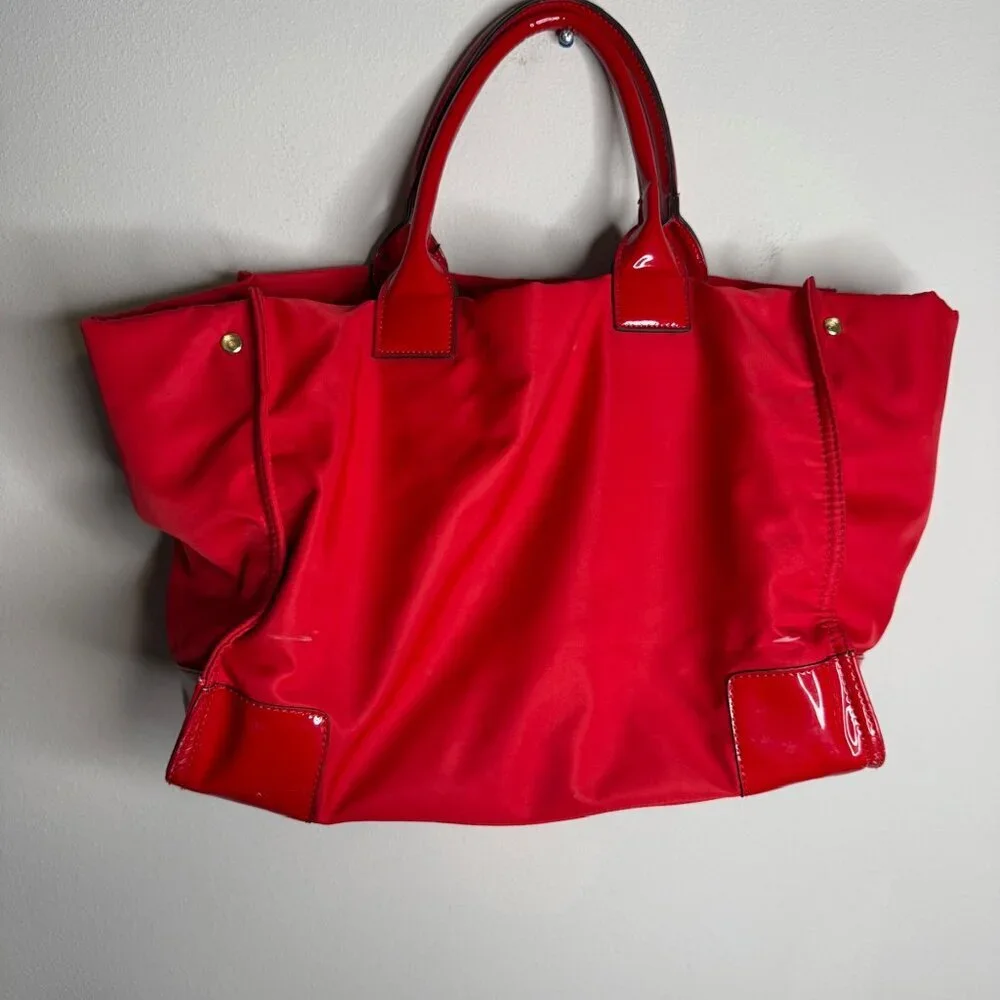 Tory Burch Women's Red Nylon‎ Shoulder Bag Ella